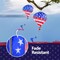 2Pcs Patriotic Hot Air Balloon Wind Spinner-4th of July Hanging Decoration
